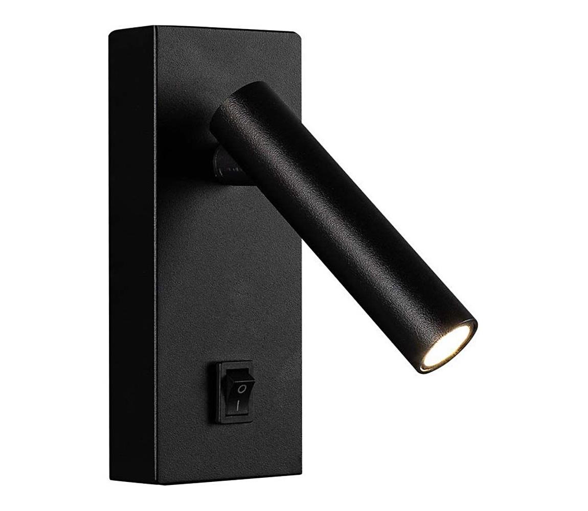 LED Nástenné bodové svietidlo LED/2W/230V 4000K čierna