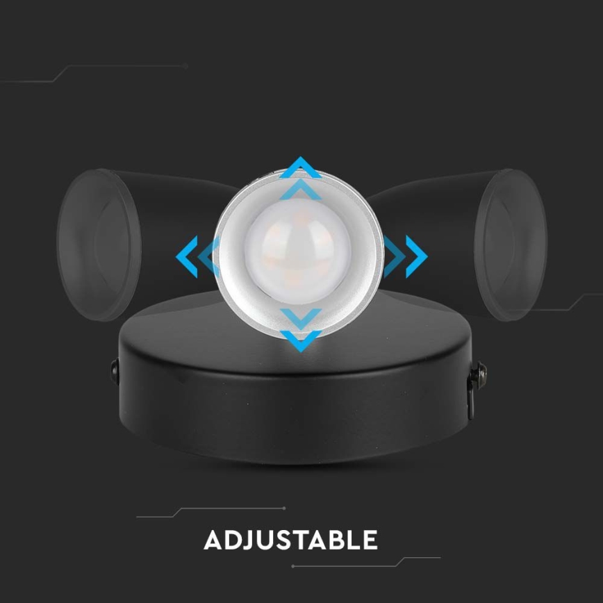 LED Nástenné bodové svietidlo LED/4,5W/230V 3000K čierna