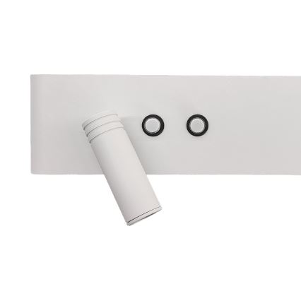 LED nástenné bodové svietidlo RESORT LED/10W/230V + LED/3W biele ľavé