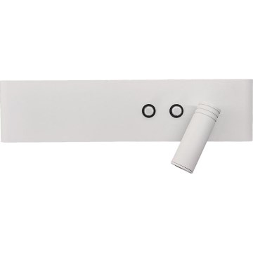 LED nástenné bodové svietidlo RESORT LED/10W/230V + LED/3W biele pravé