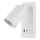 LED Nástenné bodové svietidlo s USB CHARGE LED/5W/230V biela
