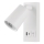 LED Nástenné bodové svietidlo s USB LED/5W/230V biela