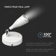 LED Nástenné bodové svietidlo s vypínačom LED/4,5W/230V 4000K biela