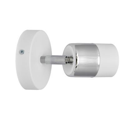 LED Nástenné bodové svietidlo TUBSSON 1xGU10/4,8W/230V biela/lesklý chróm
