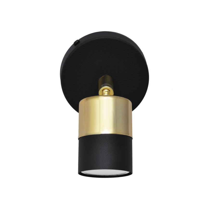 LED Nástenné bodové svietidlo TUBSSON 1xGU10/4,8W/230V čierna/zlatá