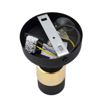 LED Nástenné bodové svietidlo TUBSSON 1xGU10/4,8W/230V čierna/zlatá