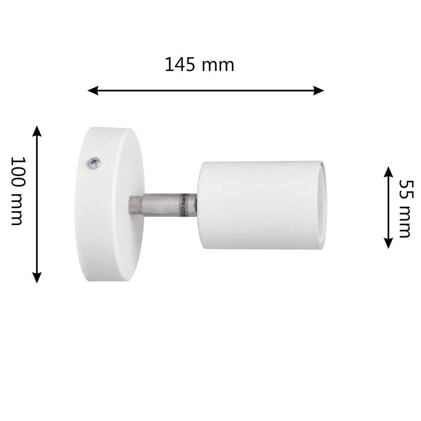 LED Nástenné bodové svietidlo TUNE 1xGU10/4,8W/230V biela