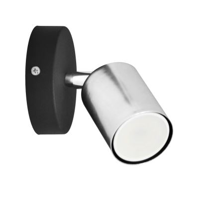 LED Nástenné bodové svietidlo TUNE 1xGU10/4,8W/230V matný chróm/čierna
