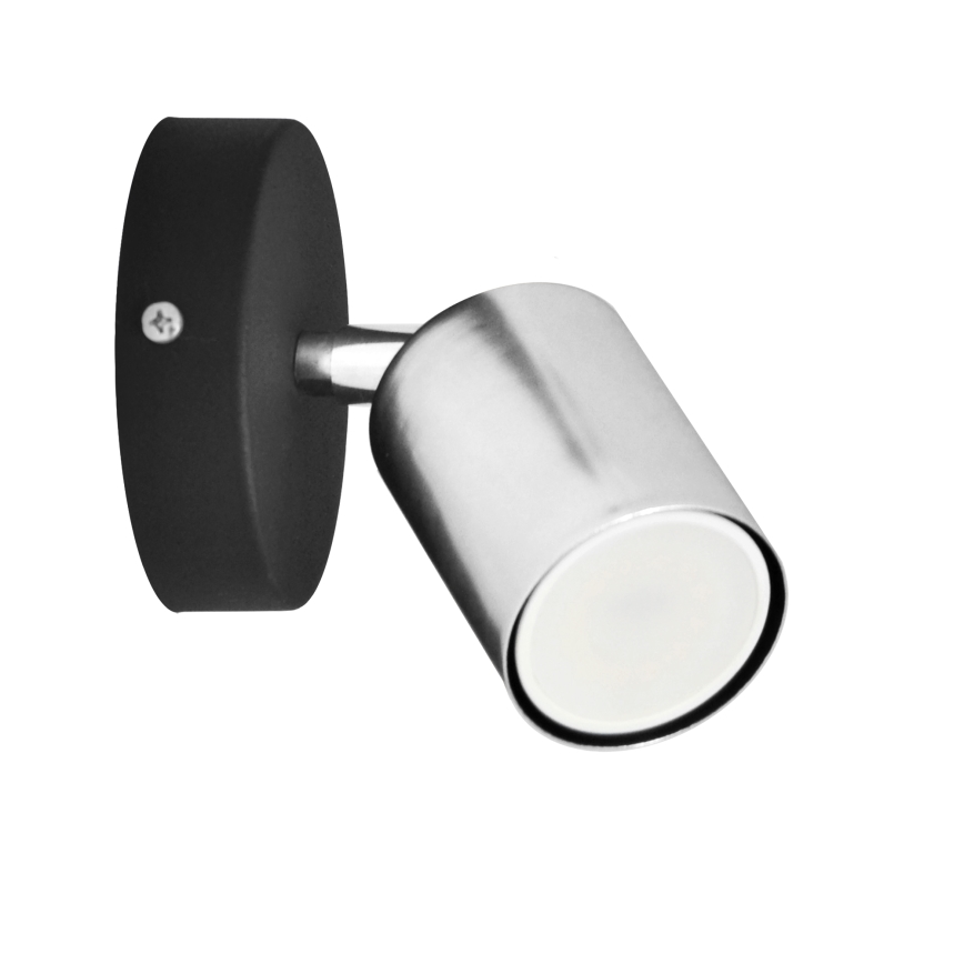 LED Nástenné bodové svietidlo TUNE 1xGU10/4,8W/230V matný chróm/čierna