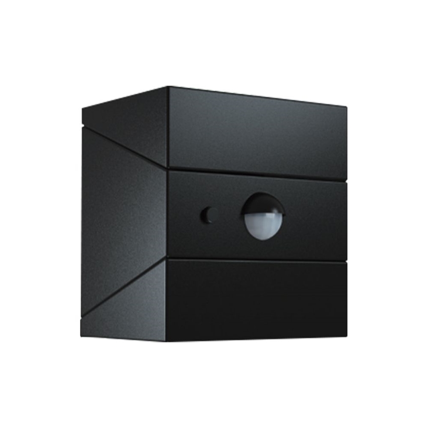 LED Nástenné solárne svietidlo s čidlom LED/2,5W/3,7V 3000/4000/6000K IP65 1200 mAh čierne