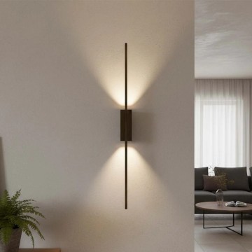 LED nástenné svietidlo AISHA LED/12W/230V 4000K 80 cm čierne