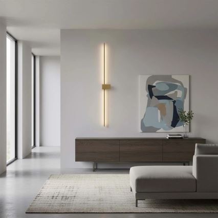 LED nástenné svietidlo AISHA LED/20W/230V 4000K 120 cm zlaté