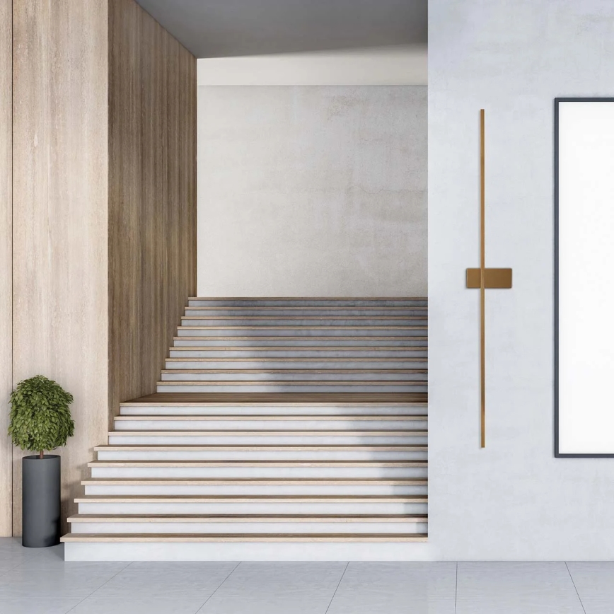 LED nástenné svietidlo AISHA LED/20W/230V 4000K 120 cm zlaté