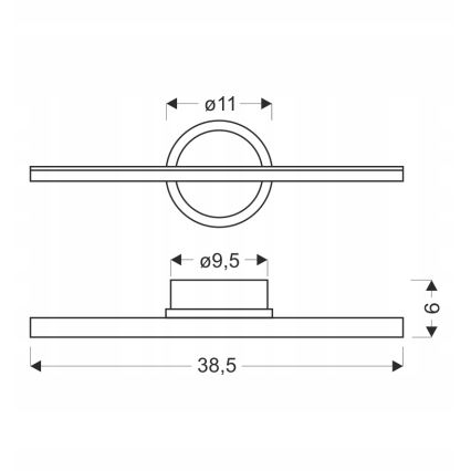 LED nástenné svietidlo BATUTA LED/10W/230V béžové