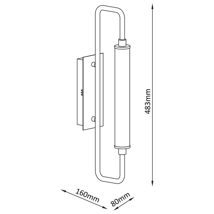 LED nástenné svietidlo FELICJA LED/10W/230V 4000K čierne