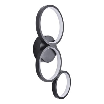 LED Nástenné svietidlo FLAMENCO LED/23W/230V 4000K čierna