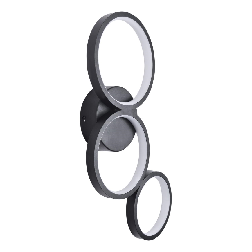 LED Nástenné svietidlo FLAMENCO LED/23W/230V 4000K čierna
