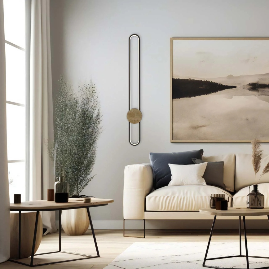 LED nástenné svietidlo FLORENTYNA LED/24W/230V 4000K čierna/béžová