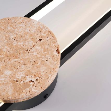 LED nástenné svietidlo FLORENTYNA LED/24W/230V 4000K čierna/béžová