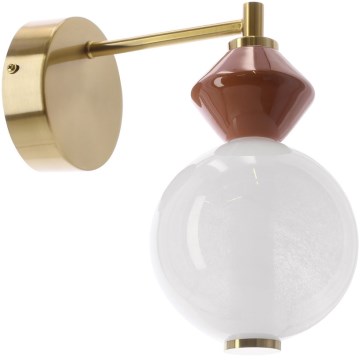 LED nástenné svietidlo FLORES LED/7W/230V zlaté/hnedé