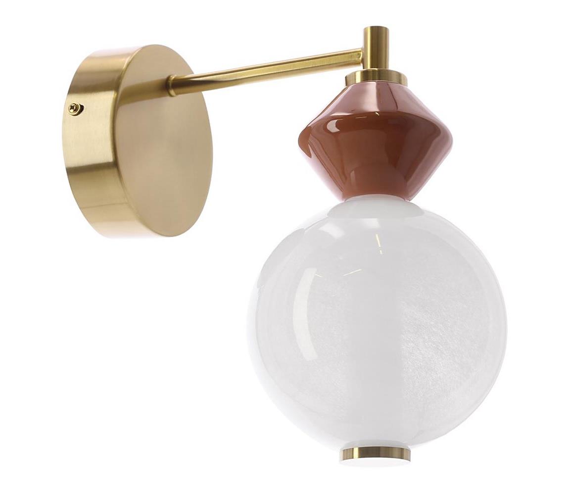 LED nástenné svietidlo FLORES LED/7W/230V zlaté/hnedé 21-50694