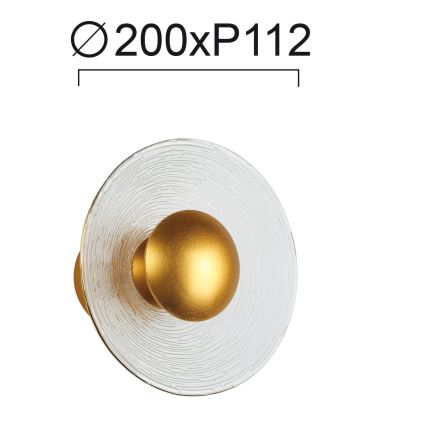 LED nástenné svietidlo GLAMOUR LED/9W/230V zlaté