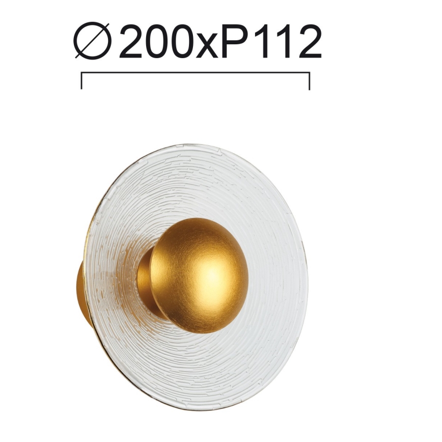 LED nástenné svietidlo GLAMOUR LED/9W/230V zlaté