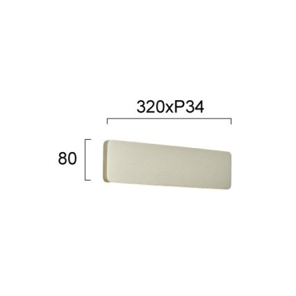LED Nástenné svietidlo KELDA LED/12W/230V 3000K/4000K strieborné