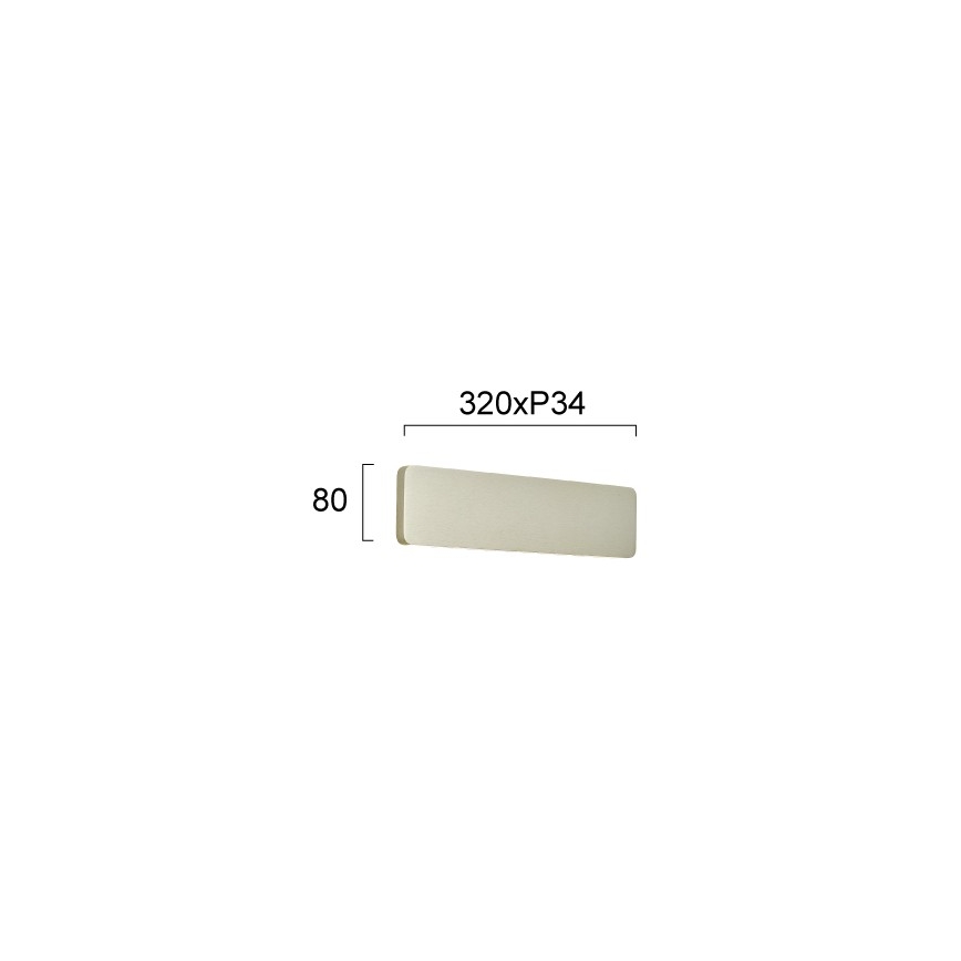 LED Nástenné svietidlo KELDA LED/12W/230V 3000K/4000K strieborné