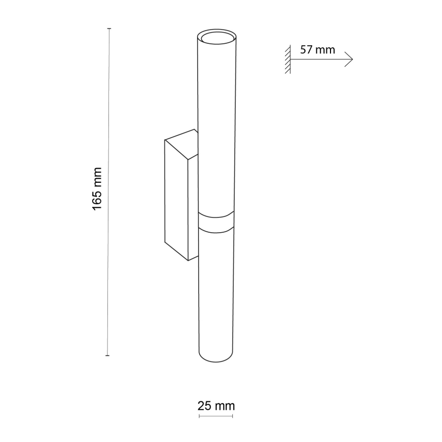 LED Nástenné svietidlo LAGOS 2xG9/3W/230V 4000K čierna/zlatá