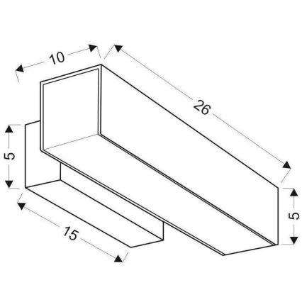 LED Nástenné svietidlo LANDER LED10W/230V