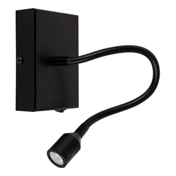 LED Nástenné svietidlo LECTOR LED/2,5W/230V čierna