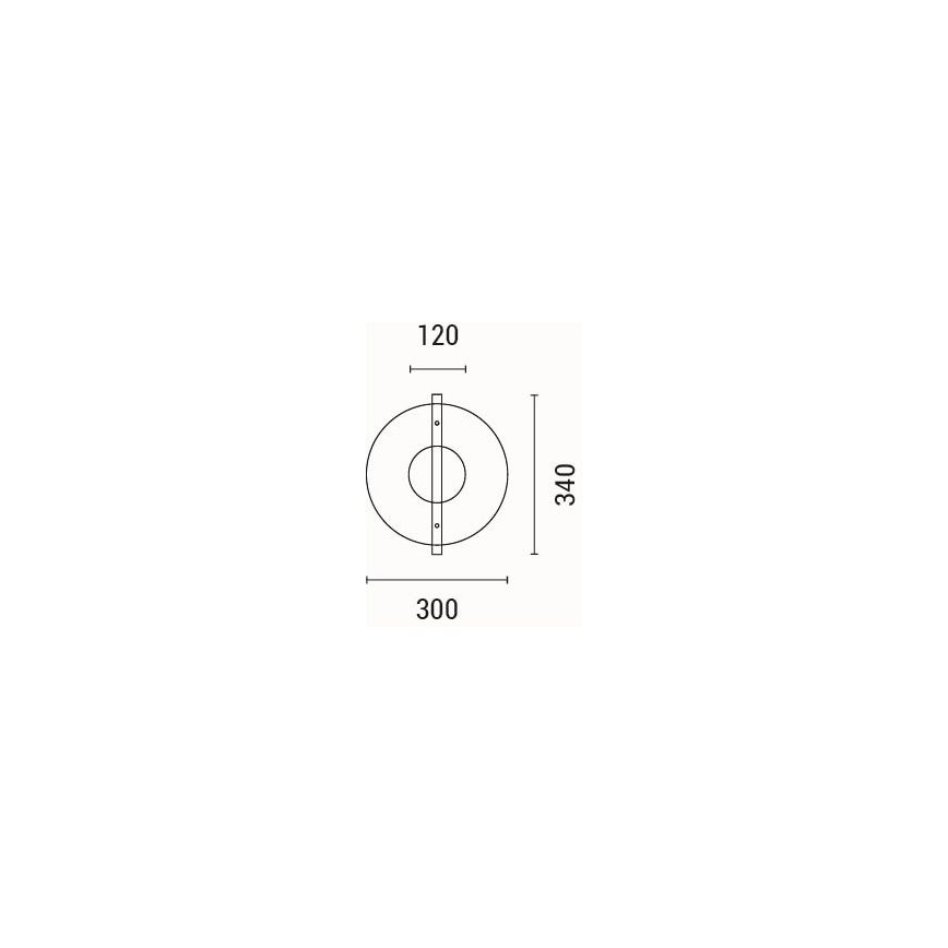 LED Nástenné svietidlo LED/10W/230V 3000K