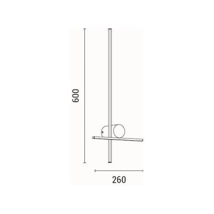 LED Nástenné svietidlo LED/12W/230V 3000K