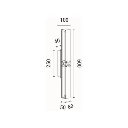 LED Nástenné svietidlo LED/13W/230V 3000K