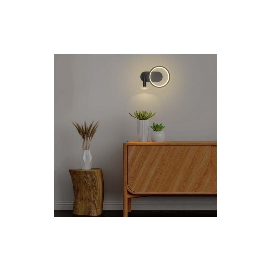 LED Nástenné svietidlo LED/14W/230V 4000K čierna