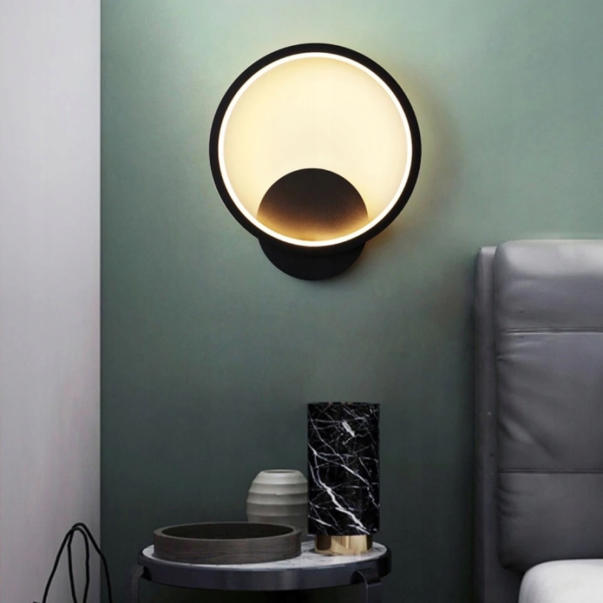 LED nástenné svietidlo LED/14W/230V čierne