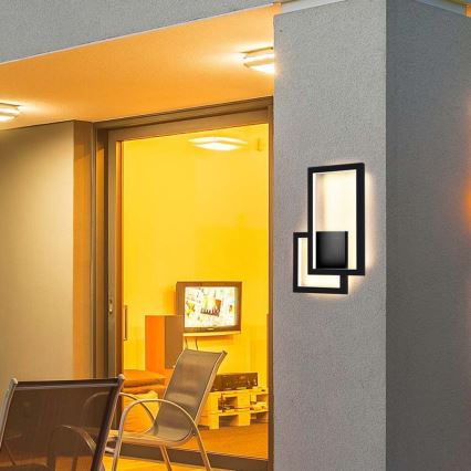 LED Nástenné svietidlo LED/20W/230V 3000K čierna