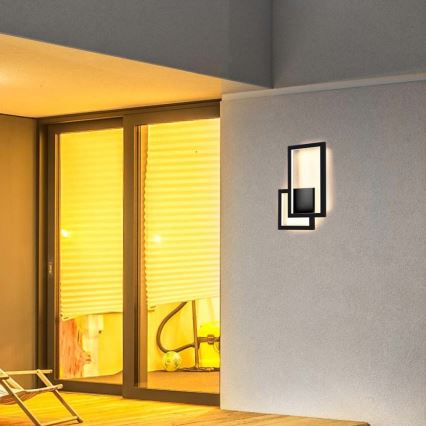 LED Nástenné svietidlo LED/20W/230V 3000K čierna