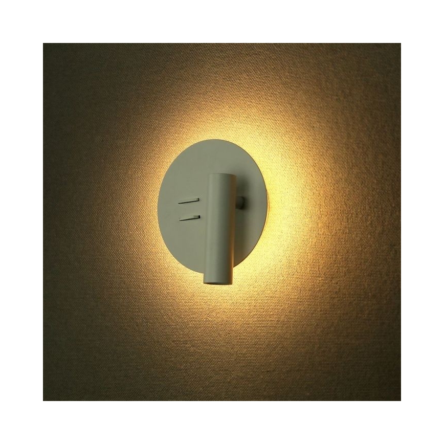 LED Nástenné svietidlo LED/3W/230V + LED/6W/230V 3000K biela