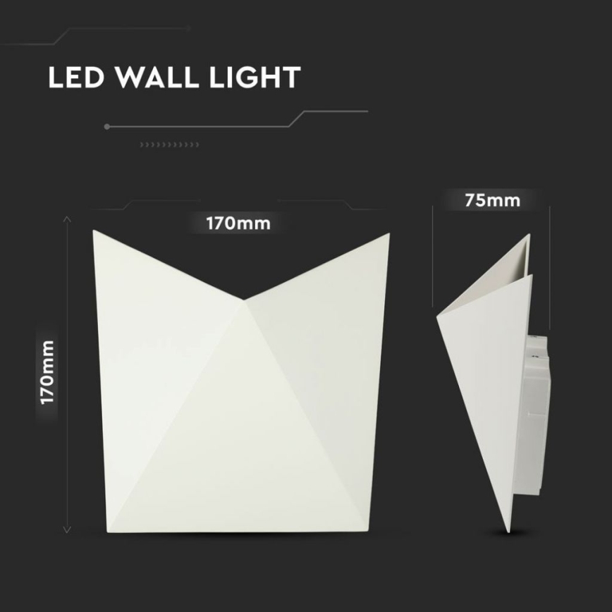 LED Nástenné svietidlo LED/5W/230V 4000K IP65 biele