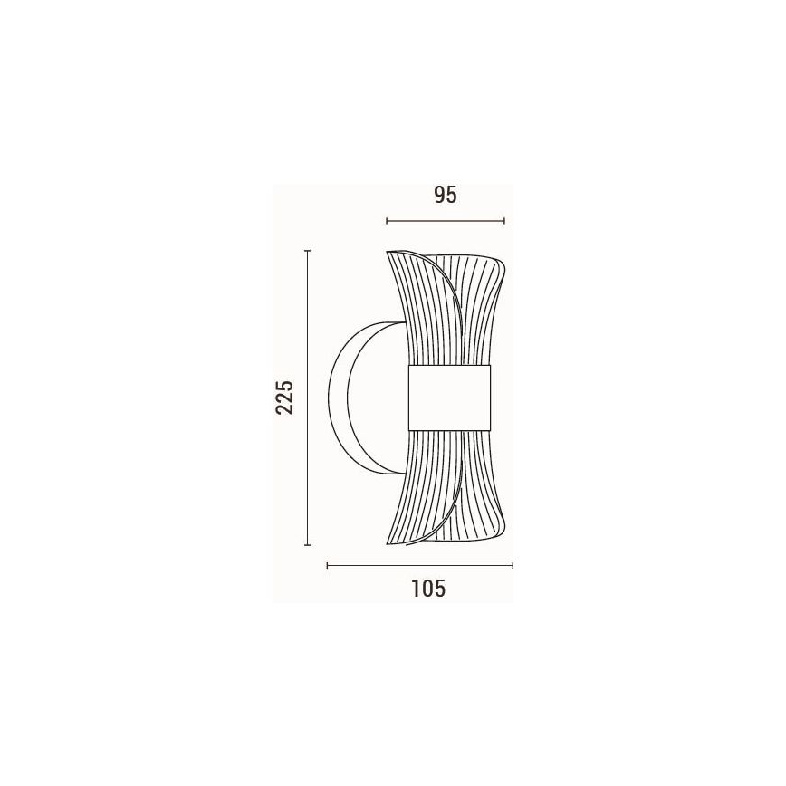 LED Nástenné svietidlo LED/8W/230V 3000K