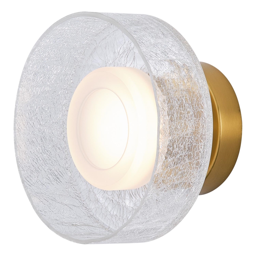 LED Nástenné svietidlo LED/8W/230V 3000K zlatá/číra