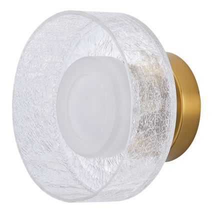 LED Nástenné svietidlo LED/8W/230V 3000K zlatá/číra