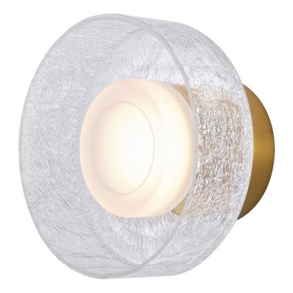 LED Nástenné svietidlo LED/8W/230V 3000K zlatá/číra