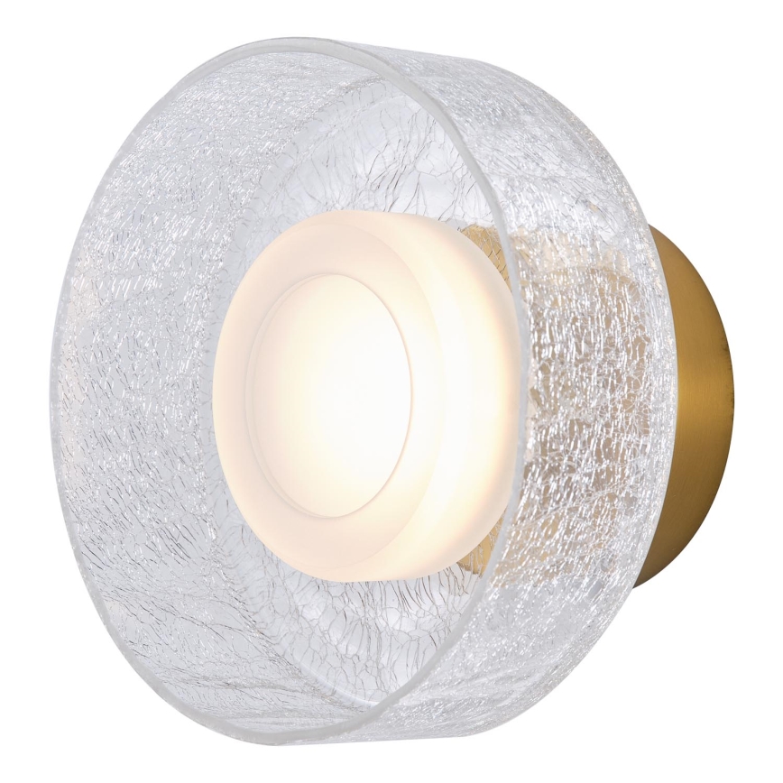 LED Nástenné svietidlo LED/8W/230V 3000K zlatá/číra