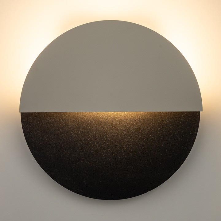 LED Nástenné svietidlo LUNA LED/7W/230V pr. 26 cm čierna/béžová