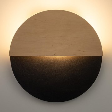 LED Nástenné svietidlo LUNA LED/7W/230V pr. 26 cm čierna/béžová