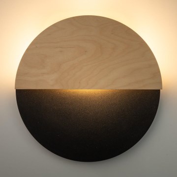 LED Nástenné svietidlo LUNA LED/7W/230V pr. 36 cm čierna/béžová