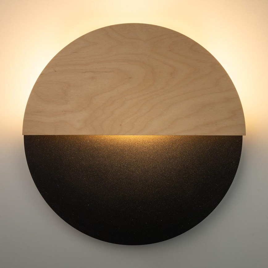 LED Nástenné svietidlo LUNA LED/7W/230V pr. 36 cm čierna/béžová